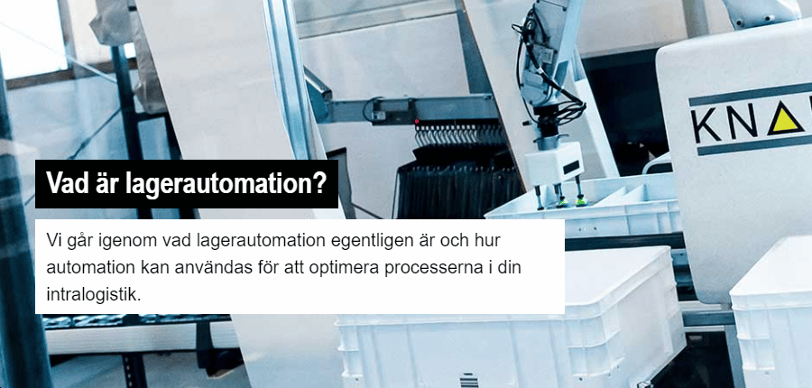 blogg - vad är lagerautomation