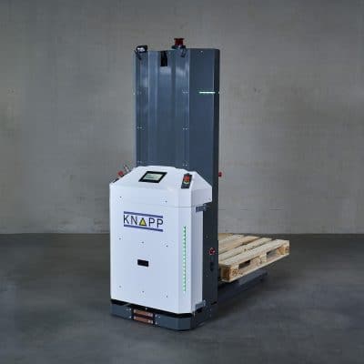 AMR Robot Open Shuttle Fork för Palltransport