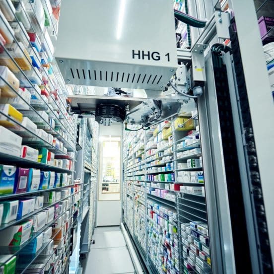automation i apotek och läkemedelslogistik