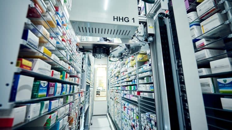 automation i apotek och läkemedelslogistik